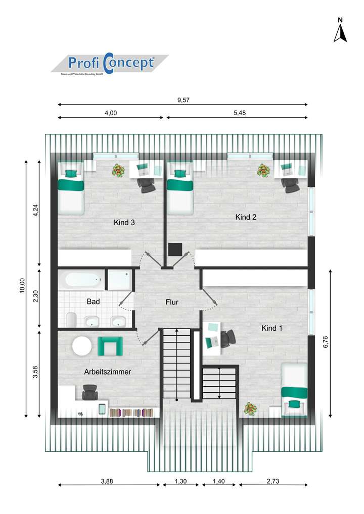Grundriss HH 1.OG