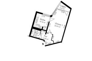 Mit Schlafnische und großer Küche, perfekt für 1 Person. – Waldsassener Straße 29, 12279 Marienfelde, Berlin – Vorschaubild 14