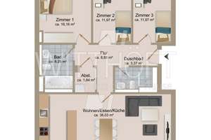 "Nah am Wasser gebaut" - traumhafte 4-Zimmer Wohnung mit Elbblick in bevorzugter Hafencity-Lage! – Die vollständige Adresse der Immobilie erhältst du vom Anbieter., 20457 Steinwerder, Hamburg – Vorschaubild 22