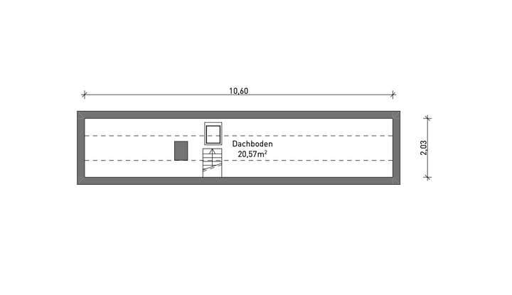 Grundriss Dachboden