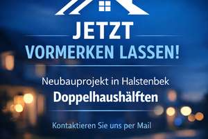 Jetzt vormerken lassen: Charmante Neubau-Doppelhaushälfte in Halstenbek – Die vollständige Adresse der Immobilie erhältst du vom Anbieter., 25469 Halstenbek – Vorschaubild 1