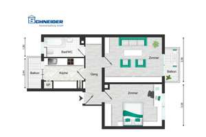 Charmante, ideal geschnittene 2-Zimmer-Wohnung in begehrter Lage von Heidelberg – Die vollständige Adresse der Immobilie erhältst du vom Anbieter., 69126 Südstadt, Heidelberg – Vorschaubild 10