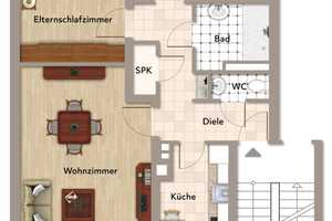 Frisch saniert: Bezugsfertige 3-Zimmer-Wohnung mit Balkon, Küche und Garage! – Aachen – Vorschaubild 11