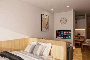 Möbliertes 1-Zimmer-Apartment in Stuttgart-Hedelfingen - frisch renoviert & clever geschnitten