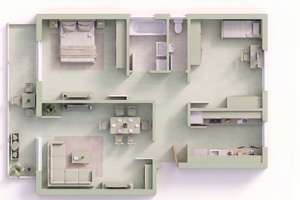 Sonnige 3-Zimmer-Wohnung mit Balkon & Carport – Die vollständige Adresse der Immobilie erhältst du vom Anbieter., 70599 Plieningen (Ortsteil), Stuttgart – Vorschaubild 7
