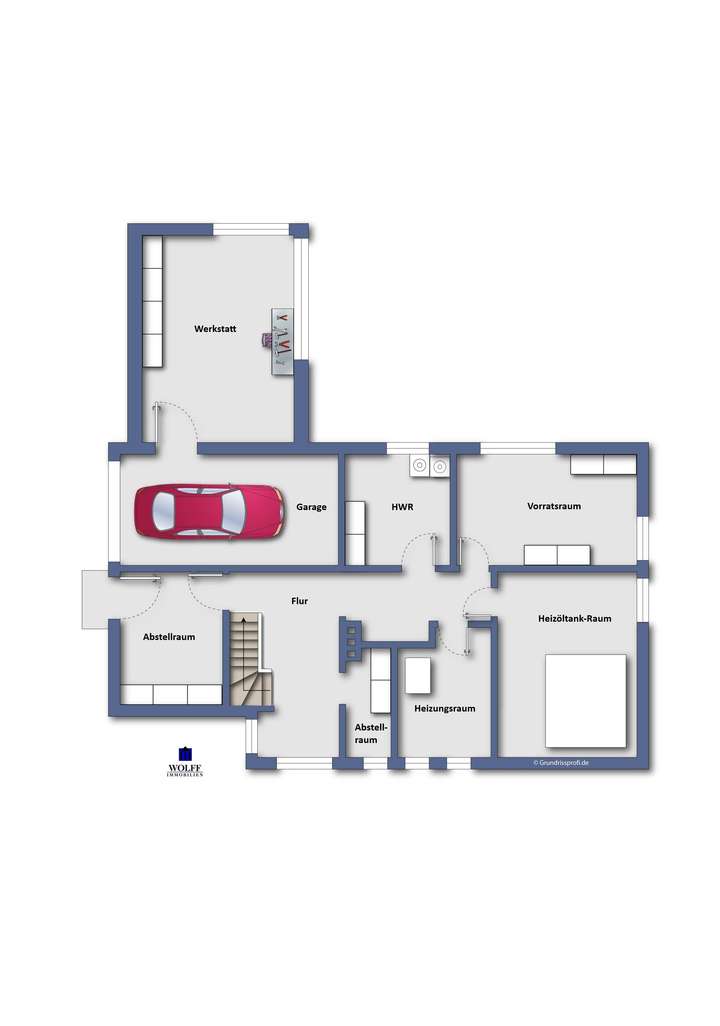 Grundriss KG - nicht maßstabsg