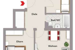 3-Zimmer-Wohnung mit Balkon und Aufzug in  Nürnberg - St. Leonhard – Die vollständige Adresse der Immobilie erhältst du vom Anbieter., 90439 St. Leonhard, Nürnberg – Vorschaubild 12