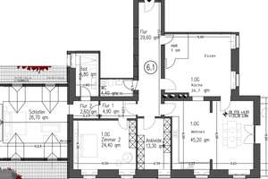 4 Zimmer, Loggia, Südlage, Blick – 69121 Handschuhsheim, Heidelberg – Vorschaubild 18