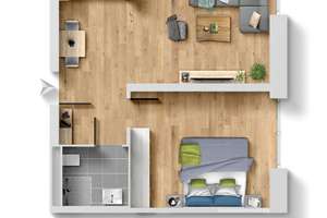2-Zimmer- Studentenwohnung mit Einbauküche – Burtscheider Str. 25, 52064 Marschiertor, Aachen – Vorschaubild 5