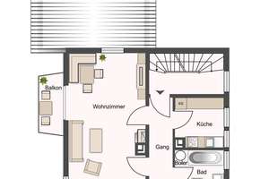 Geräumige Maisonettwohnung mit Gartenanteil in Schrozberg – 74575 Schrozberg – Vorschaubild 2