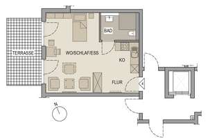 Apartment mit Garten - Idyllisch gelegen und kompakt mit ca. 43,27 m² Wohnfläche – Die vollständige Adresse der Immobilie erhältst du vom Anbieter., 80689 Am Westbad, München – Vorschaubild 4