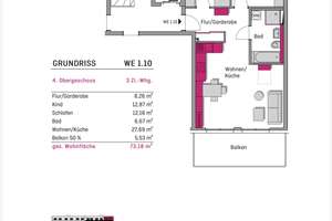 🔥 Moderne Neubauwohnung in oberster Etage mit hochwertiger EBK (ohne Ablöse!), großem Balkon & TG – Die vollständige Adresse der Immobilie erhältst du vom Anbieter., 86154 Oberhausen-Nord, Augsburg – Vorschaubild 19