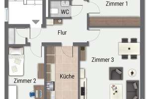 Sonnenverwöhnte 3-Zimmer-Wohnung mit Stellplatz – Die vollständige Adresse der Immobilie erhältst du vom Anbieter., 69181 Leimen – Vorschaubild 16