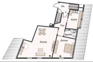 Mehr als 4% Mietrendite  & Provisionsfrei: Vermietete DG-Wohnung mit langfristigem Mietverhältnis – Heumadener Straße 22, 70329 Hedelfingen (Ortsteil), Stuttgart – Vorschaubild 10