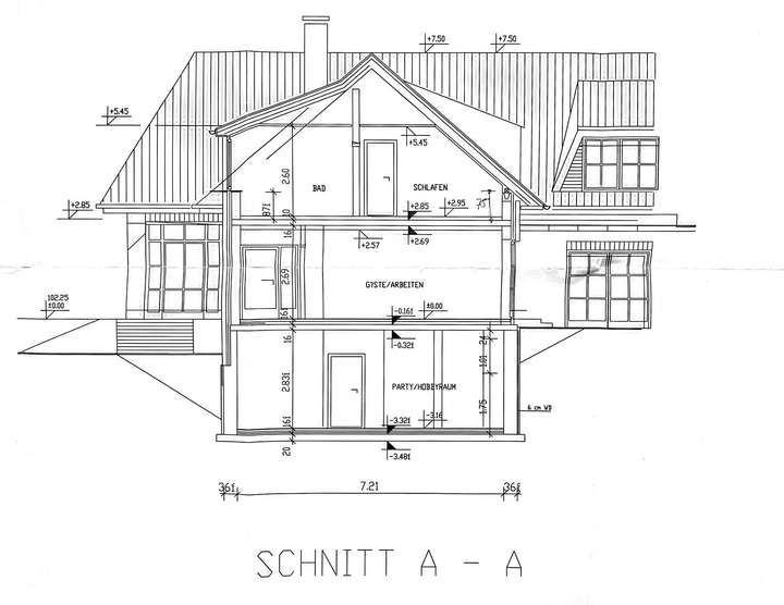 Schnitt Haus