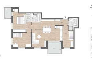 Lichtdurchflutete 4-Zimmer-Wohnung mit zwei sonnigen Balkonen und idealem Familiengrundriss! – Die vollständige Adresse der Immobilie erhältst du vom Anbieter., 80937 Am Hart, München – Vorschaubild 4