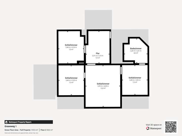 Grundriss im 1. Obergeschoss