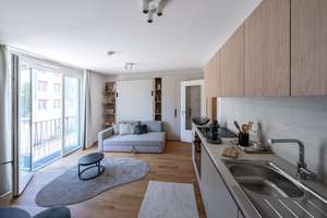 Stilvolles ausgestattetes 1-Zimmer-City-Apartment mit Balkon und moderner EBK – Die vollständige Adresse der Immobilie erhältst du vom Anbieter., 81671 Echarding, München – Vorschaubild 7