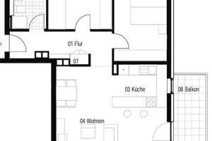 Stilvolles Wohnen: Lichtdurchflutete 3-Zimmer-Wohnung mit Balkon und moderner Ausstattung – Schinkelstraße 10, 65189 Südost, Wiesbaden – Vorschaubild 6