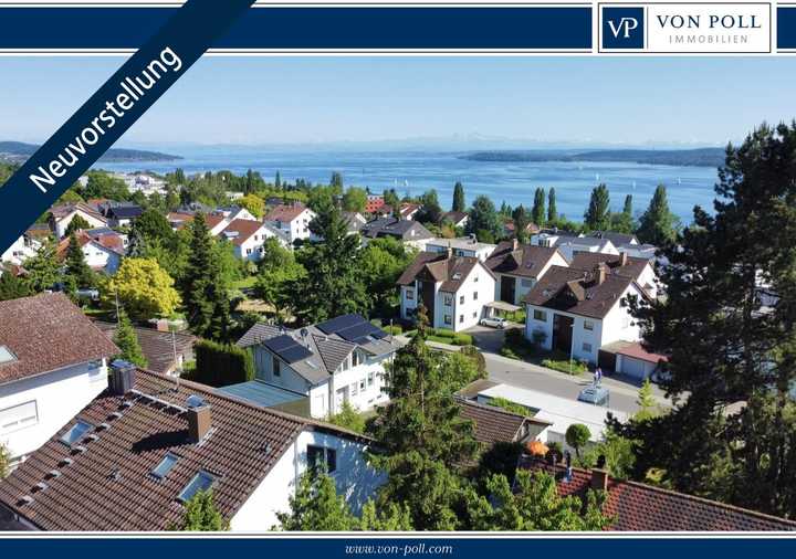 Eine der besten Lagen von Überlingen: Leben in Hanglage mit Blick auf See & Alpen