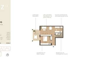 2-Zimmer-Wohnung in Toplage! Hochwertige Ausstattung! – Zimmerstraße 13, 93059 Weichs, Regensburg – Vorschaubild 2