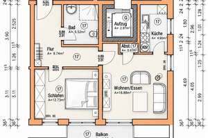 Hochwertig sanierte 2-Zimmer-Wohnung mit Einbauküche, Balkon & Tiefgaragenstellplatz – 18069 Reutershagen, Rostock – Vorschaubild 16