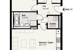 Wunderschöne 3-Zi Neubaubauwohnung mit Terrasse in ruhiger Lage Langenhorn – Buurredder 16 b, 22419 Hamburg – Vorschaubild 5