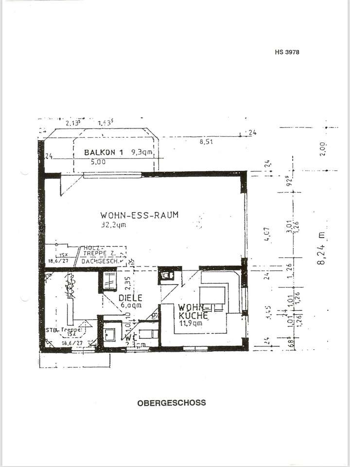 Grundriss Obergeschoss