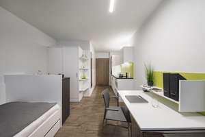 Möbliertes 1-Zimmer-Studentenapartment in Altstadtlage – Haugerglacisstraße 5C, 97080 Altstadt, Würzburg – Vorschaubild 1