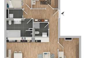 Sonnendurchflutetes Wohnambiente mit Loggia und Designbad im Maybach-Quartier Stuttgart – Maybachstraße 27, 70469 Bahnhof Feuerbach, Stuttgart – Vorschaubild 12