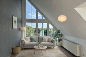 Individuelles Wohnen mit großer Dachterrasse über den Dächern von Schleußig