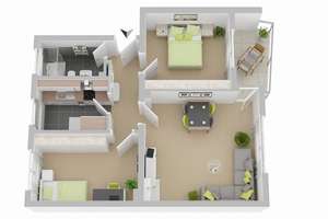 Donaustr. 8, 1 R - Sanierte 3-Zimmer-Wohnung mit Loggia und Tageslichtbad! – Donaustr. 8, 38120 Weststadt, Braunschweig – Vorschaubild 10