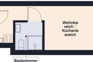 Untermiete: Möbliertes Studio für 6 Monate  – Resi-Huber-Platz 1, 81371 Sendlinger Feld, München – Vorschaubild 4