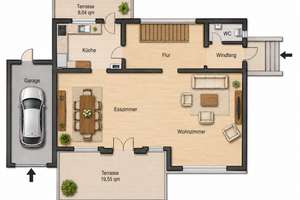 Freistehendes Einfamilienhaus in ruhiger Sackgasse mit Garage und schönem Garten – 51381 Lützenkirchen, Leverkusen – Vorschaubild 24