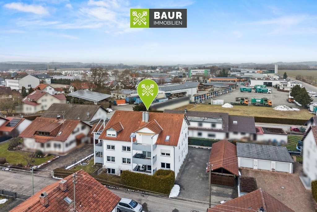Immobilie in Vöhringen - 360° | Ruhige Souterrainwohnung in gepflegter Wohnanlage in Vöhringen - Bild 1