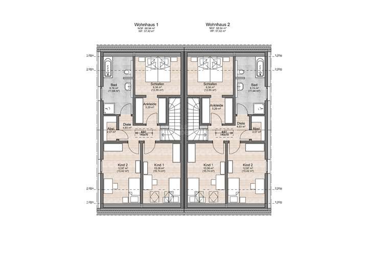DH Simply Slim Grundriss Dachg