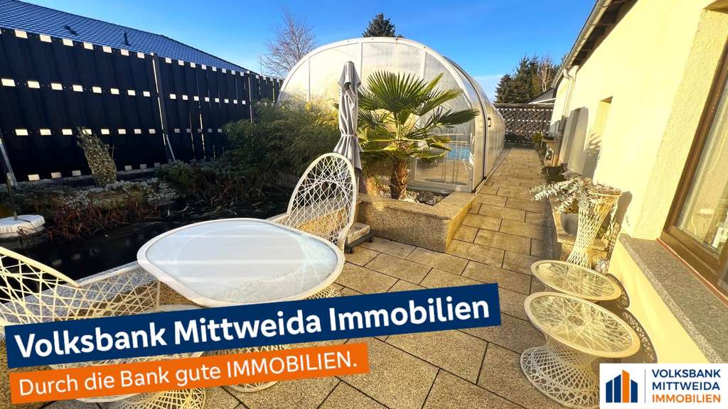 Immobilie in Geithain - Attraktives Einfamilienhaus mit hochwertiger Ausstattung, Poolanlage und Balkon - Bild 0