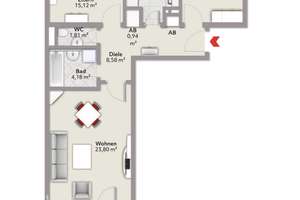 3-Zimmer-Wohnung in Haunstetten – Inninger Straße 0, 86179 Haunstetten-West, Augsburg – Vorschaubild 9