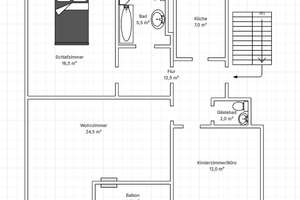 Schöne Balkon-3-Zimmer-Wohnung in Braunschweig mit 80qm – Die vollständige Adresse der Immobilie erhältst du vom Anbieter., 38120 Weststadt, Braunschweig – Vorschaubild 3