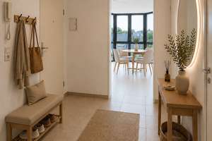 Helle, gepflegte 2 Zimmer-Wohnung mit Balkon auf Erbpacht-Grundstück im alten Teil von D-Oberkassel – Die vollständige Adresse der Immobilie erhältst du vom Anbieter., 40545 Oberkassel, Düsseldorf – Vorschaubild 6