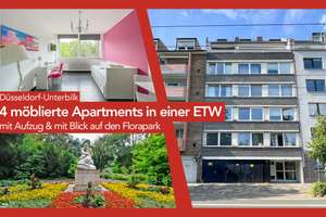 Attraktive Kapitalanlage - 4 möblierte Apartments in einer ETW mit Blick auf den Florapark! – Die vollständige Adresse der Immobilie erhältst du vom Anbieter., 40217 Unterbilk, Düsseldorf – Vorschaubild 1