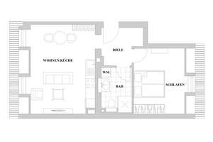 Erstbezug nach Modernisierung · 2-Zimmer-Dachgeschosswohnung mit Einbauküche – Kölner Straße 223, 40227 Oberbilk, Düsseldorf – Vorschaubild 5