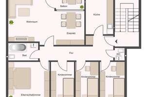 Erdgeschoss !! 5 ZKB Balkon - frei - nur 235 000 € VB – Dr. Grasso Str. 21, 33104 Schloß Neuhaus, Paderborn – Vorschaubild 2