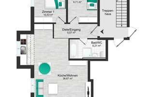 Neubau in Pöring – Moderne 3-Zimmer-Wohnungen in ruhiger Lage – Die vollständige Adresse der Immobilie erhältst du vom Anbieter., 85604 Zorneding – Vorschaubild 11