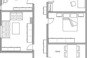 Für max. 2 Personen: weitläufige, helle Altbauwohnung im DG, 70 qm, Klimaanlage, Garten – Die vollständige Adresse der Immobilie erhältst du vom Anbieter., 46049 Alstaden-West, Oberhausen – Vorschaubild 13