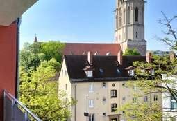 Blick vom Balkon