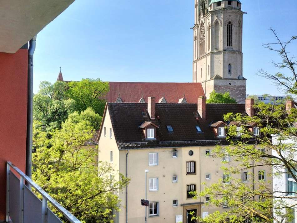 Blick vom Balkon