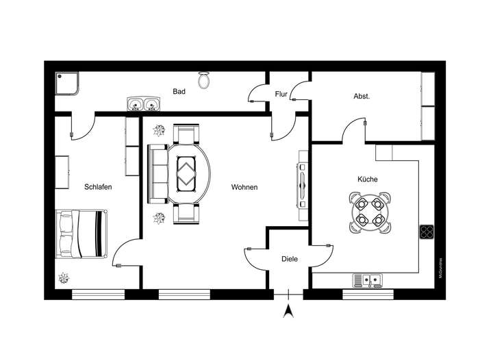 Grundriss Hinterhaus