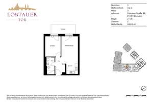 Komfortabel & praktisch: 2-Zimmer-Wohnung mit Terrasse und EBK – Löbtauer Straße 86, 1159 Friedrichstadt, Dresden – Vorschaubild 11