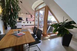 Wunderschöne , helle 4-Zimmer Dachatelierwohnung mit sonniger Südterrasse in München-Laim  – Hartelstraße 6a, 80689 St. Ulrich, München – Vorschaubild 6